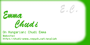 emma chudi business card